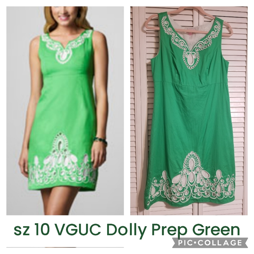 SOLD! Lilly Pulitzer Dolly shift Prep Green sz 10